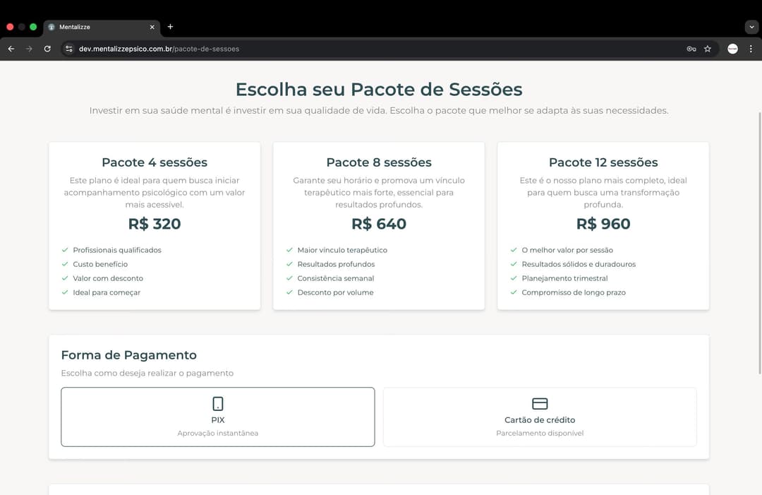 Passo 2: Escolha seu plano